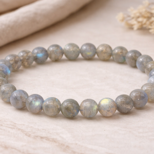 Bracelet 'AA' Labradorite perles 6mm