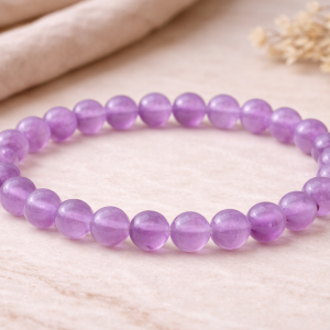 Bracelet 'Light' Améthyste Perles 6mm