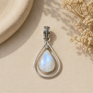 Pendentif pierre de lune – argent
